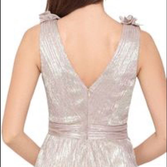 XSCAPE Metallic Ruffle Trim Dress - Picture 3 of 13